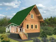 Строительство дачного дома по проекту Теремок-91