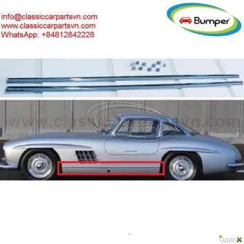 Moulding Decorative Rod Sill Trim for Mercedes 300SL