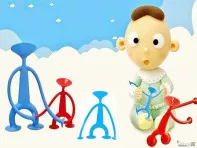 Игрушка человек присоска Moluk