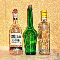 Бутылки декоративные