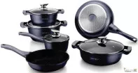 Набор посуды RL-ES1010M Black