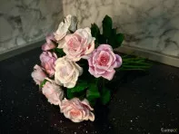 Розы из холодного фарфора