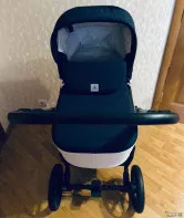 Детская коляска Indigo Marion Eco 2 в 1 ткань+кожа