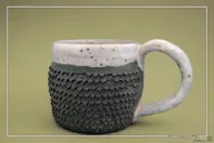 Кружка из шамотной глины