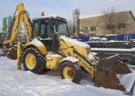 Экскаватор погрузчик new holland B110,новый ДВС