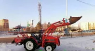 Японский трактор yanmar F-220 с фронтальным куном