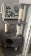 Домик для кошки с когтеточкой и лежанкой